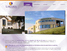 Tablet Screenshot of construccioneslarama.com